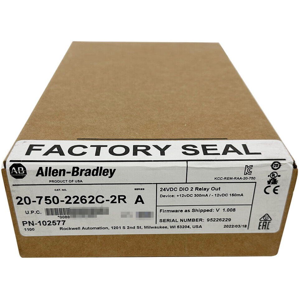 Allen-Bradley 20-750-2262C-2R PowerFlex 750 24V I/O Modul: 2AI/2AO/6DI/2RO, A
