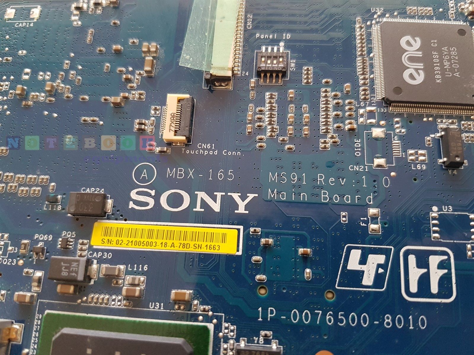 SONY VGN-FZ17 FZ28 FZ35 FZ37 FZ38 MBX-165 Motherboard [MBX-165] - €76. ...